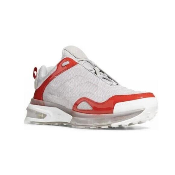 GIVENCHY Men\'s GIV 1 Mesh Clear-Sole Runner Sneakers size 9 Gray Red main image 5